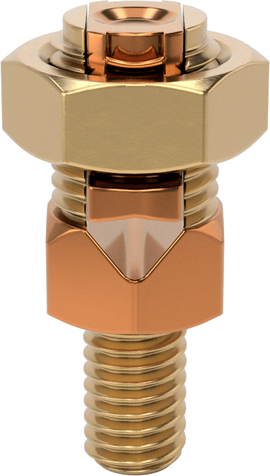 Topraklama Vidası, 3/8" Boyut, 10 ila 1 AWG için