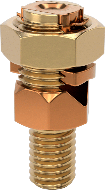 Topraklama Vidası, 1/2" Boyut, 2 ila 2/0 AWG için