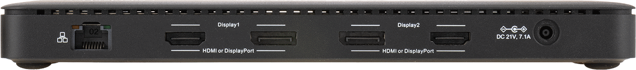 USB Standart 3.2 Gen 1 Hub, USB A ve C Dişi, HDMI, Displayport, RJ45 ve Ses