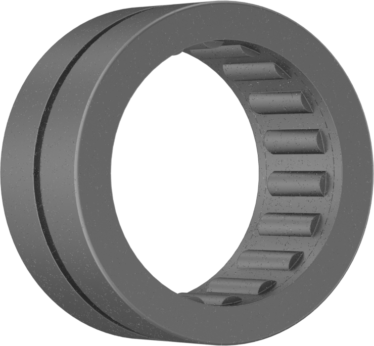 Hassas İğneli Makaralı Rulman, Açık, 1-1/2" Mil Çapı için