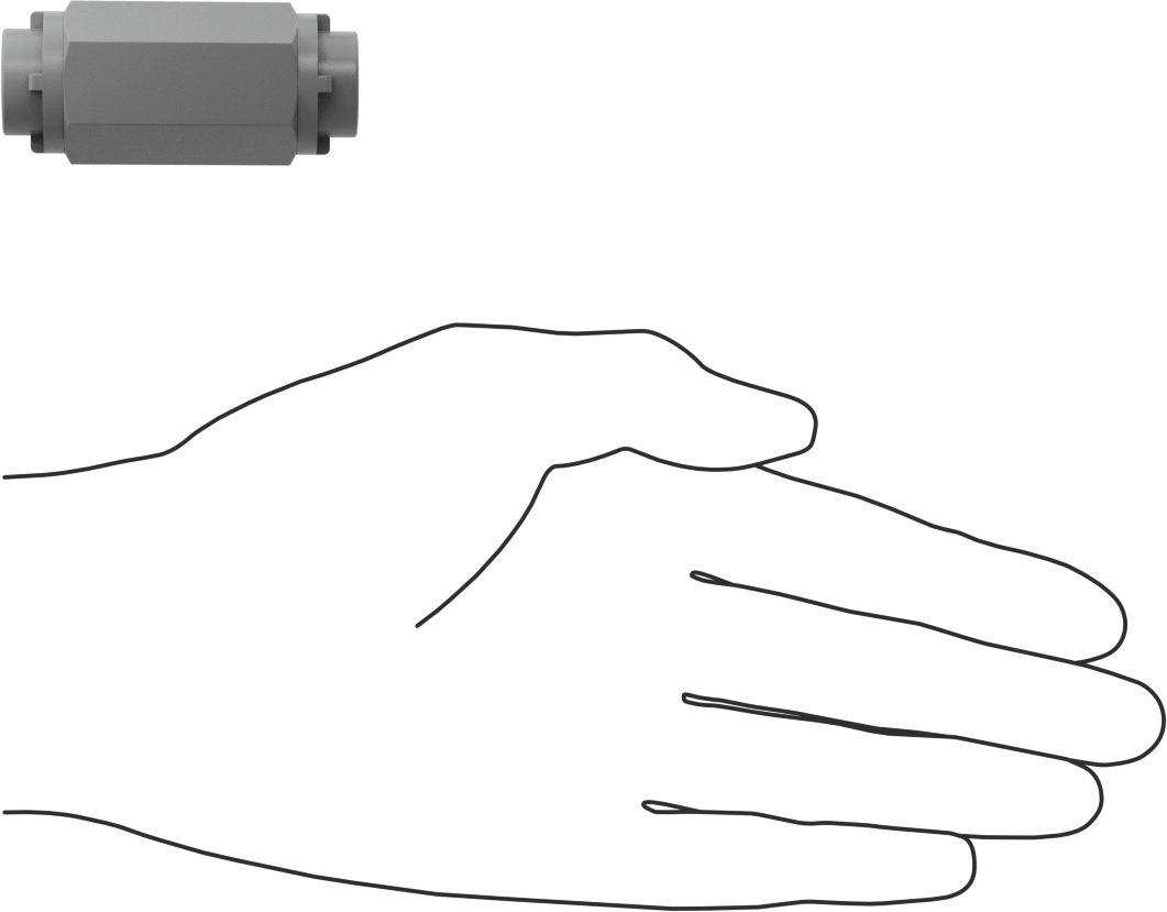 PVC Çek Valf, 1/8 NPT Dişi x NPT Dişi