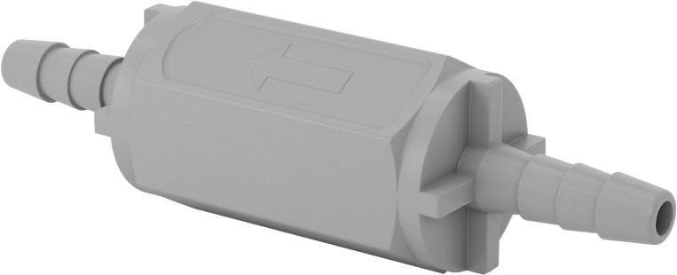 PVC Çek Valf, 1/4“ Giriş Borusu İç Çapı x 1/4” Çıkış Borusu İç Çapı