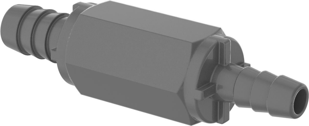 PVC Çek Valf, 3/8“ Giriş Borusu İç Çapı x 1/2” Çıkış Borusu İç Çapı