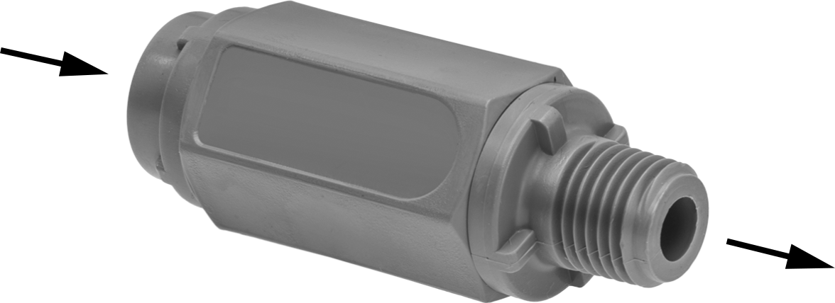 Female Inlet × Male Outlet