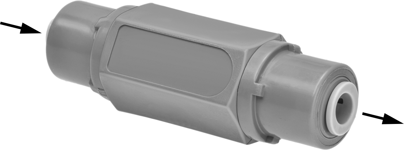 Push-to-Connect Female Inlet × Push-to-Connect Female Outlet Straight