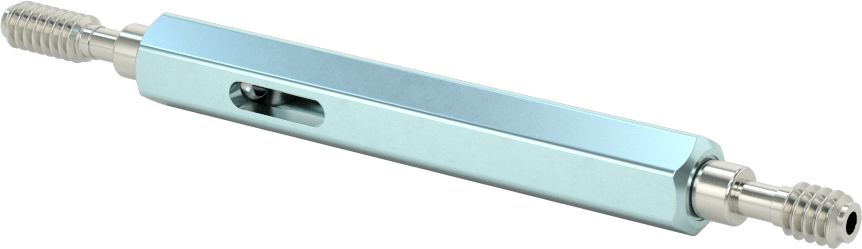 Saplı Go/No-Go Sol Dişli Tıpa Ölçer, 1/4"-20 UNC, Sınıf 2B Dişli Uyumu, Doğruluk Sertifikalı