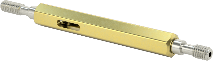 Saplı Go/No-Go Sol Dişli Tıpa Ölçer, M6 x 1 mm, Doğruluk Sertifikalı