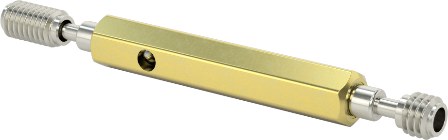 Saplı Go/No-Go Sol Dişli Tıpa Ölçer, M12 x 1.75 mm, Doğruluk Sertifikalı