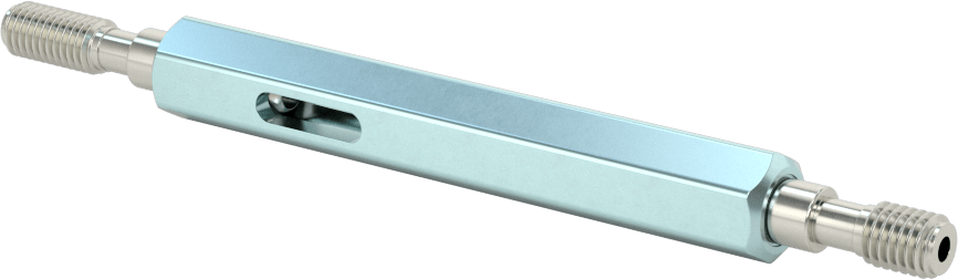 Saplı Go/No-Go Sol Dişli Tıpa Ölçer, 1/4"-20 UNC, Sınıf 2B Dişli Uyumu, Kalibrasyon Sertifikası ile