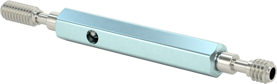 Saplı Go/No-Go Sol Dişli Tıpa Ölçer, 3/8"-16 UNC, Sınıf 2B Dişli Uyumu, Kalibrasyon Sertifikası ile
