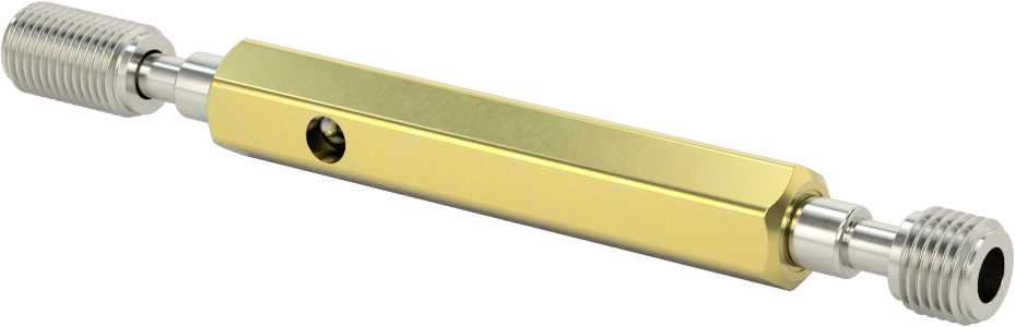 Saplı Go/No-Go Sol Dişli Tıpa Ölçer, M12 x 1.25 mm, Kalibrasyon Sertifikalı
