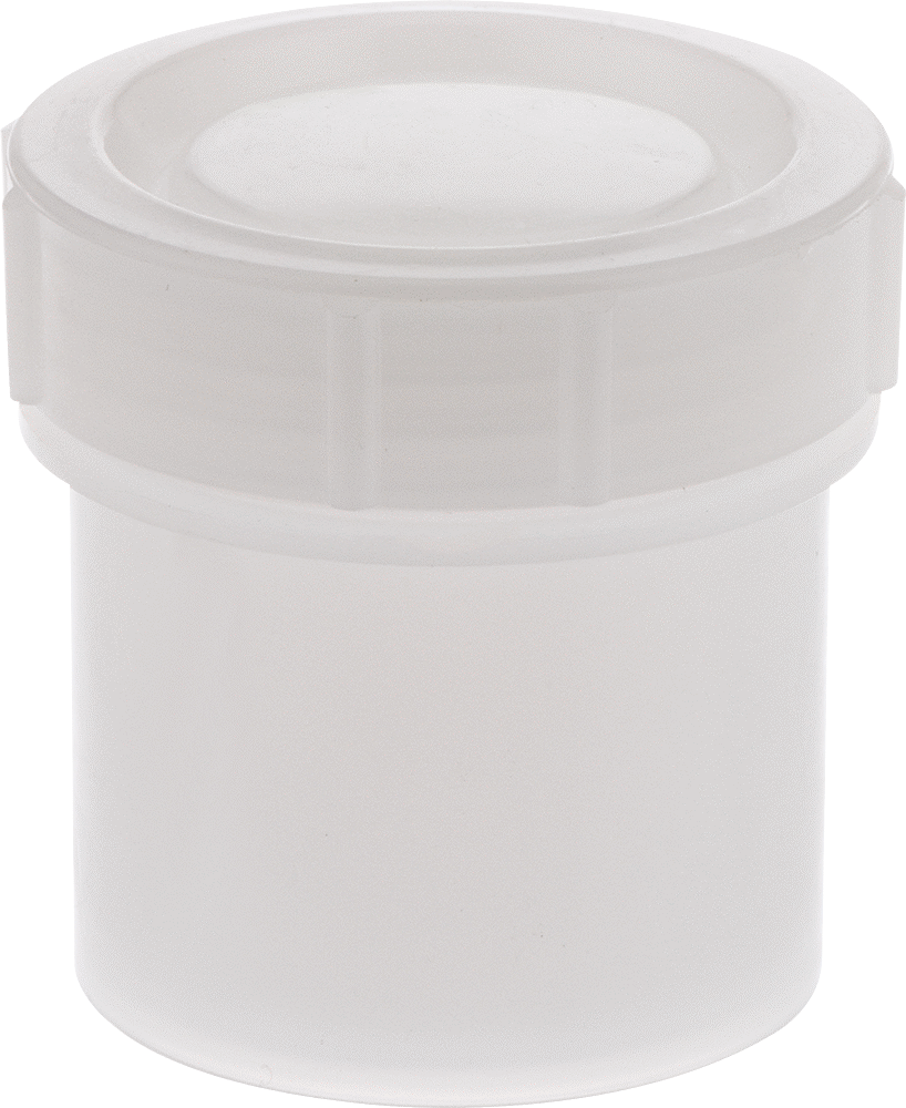 HDPE Plastik Kavanoz, 3 FL oz/90 ml Kapasite, 2-1/8" Çap