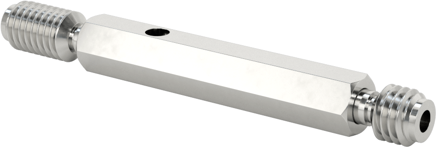 Go/No Go Helisel Ek Parçalı Dişli Tıkaç Ölçer, Kulp ve Doğruluk Sertifikası ile, 1/2"-13 Diş Boyutu