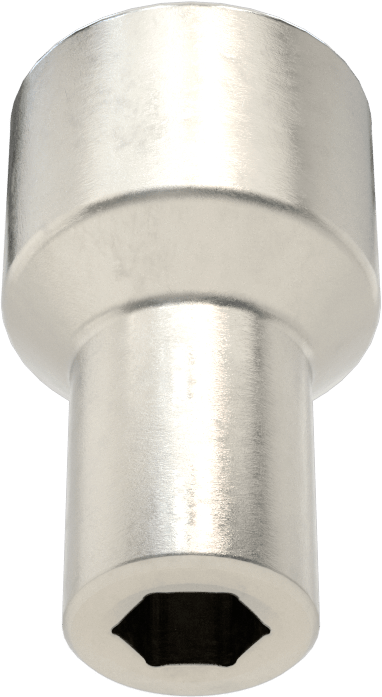 6 Uçlu Paslanmaz Çelik Soket, 1/2" Kare Tahrik, 8 mm Tahrik Boyutu