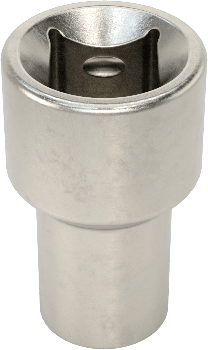 6 Uçlu Paslanmaz Çelik Soket, 1/2" Kare Tahrik, 10 mm Tahrik Boyutu