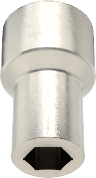6 Uçlu Paslanmaz Çelik Soket, 1/2" Kare Tahrik, 10 mm Tahrik Boyutu