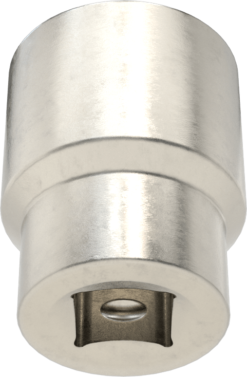 6 Uçlu Paslanmaz Çelik Soket, 1/2" Kare Tahrik, 24 mm Tahrik Boyutu