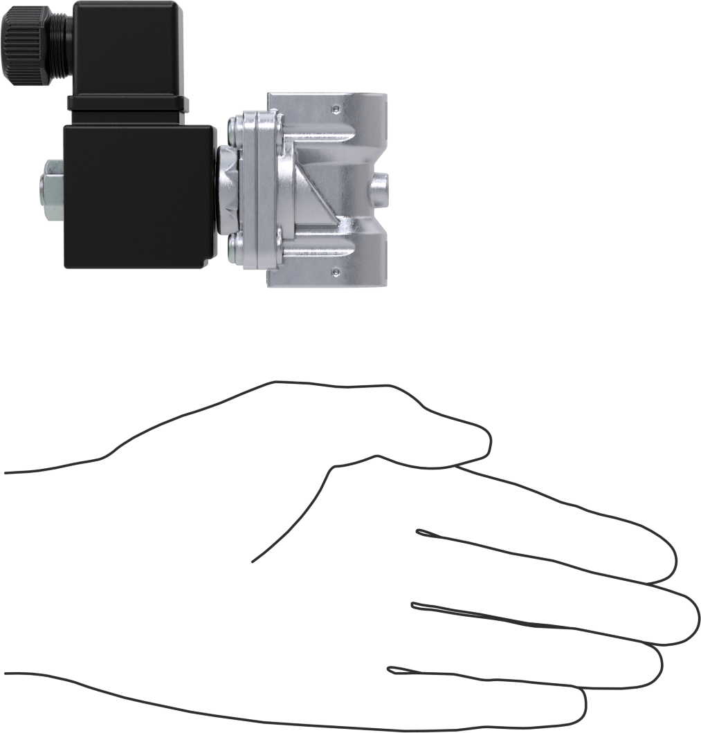 Floroelastomer Contalı Pirinç Solenoid Valf, Nikel Kaplama, Normalde Kapalı, 120V AC, 1/4 NPT Dişi