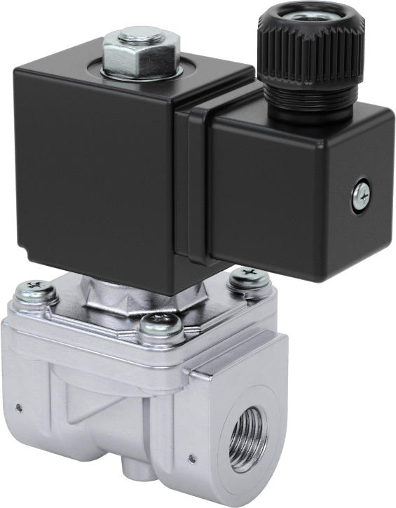 Floroelastomer Contalı Pirinç Solenoid Valf, Nikel Kaplama, Normalde Kapalı, 120V AC, 1/4 NPT Dişi