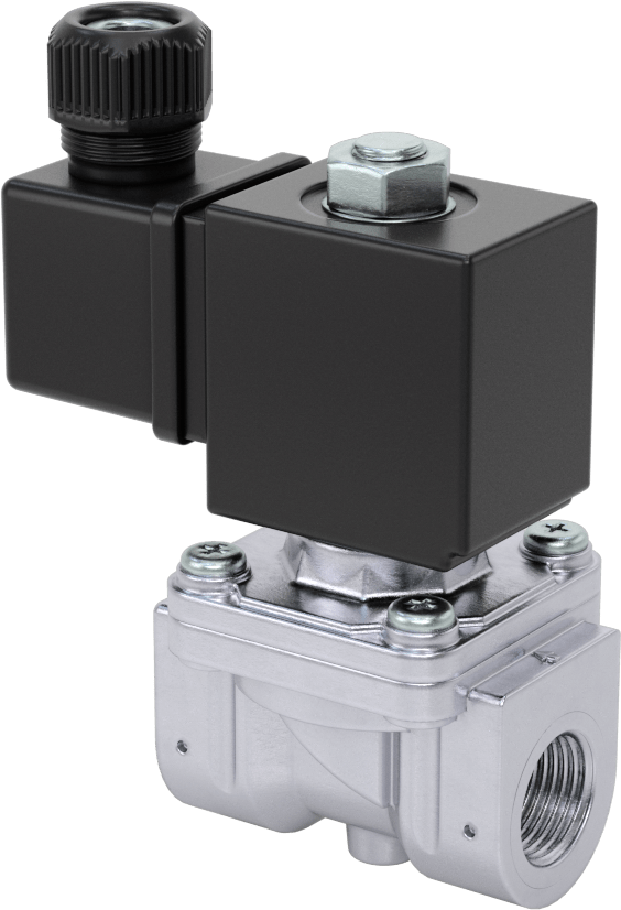 Floroelastomer Contalı Pirinç Solenoid Valf, Nikel Kaplama, Normalde Kapalı, 120V AC, 3/8 NPT Dişi