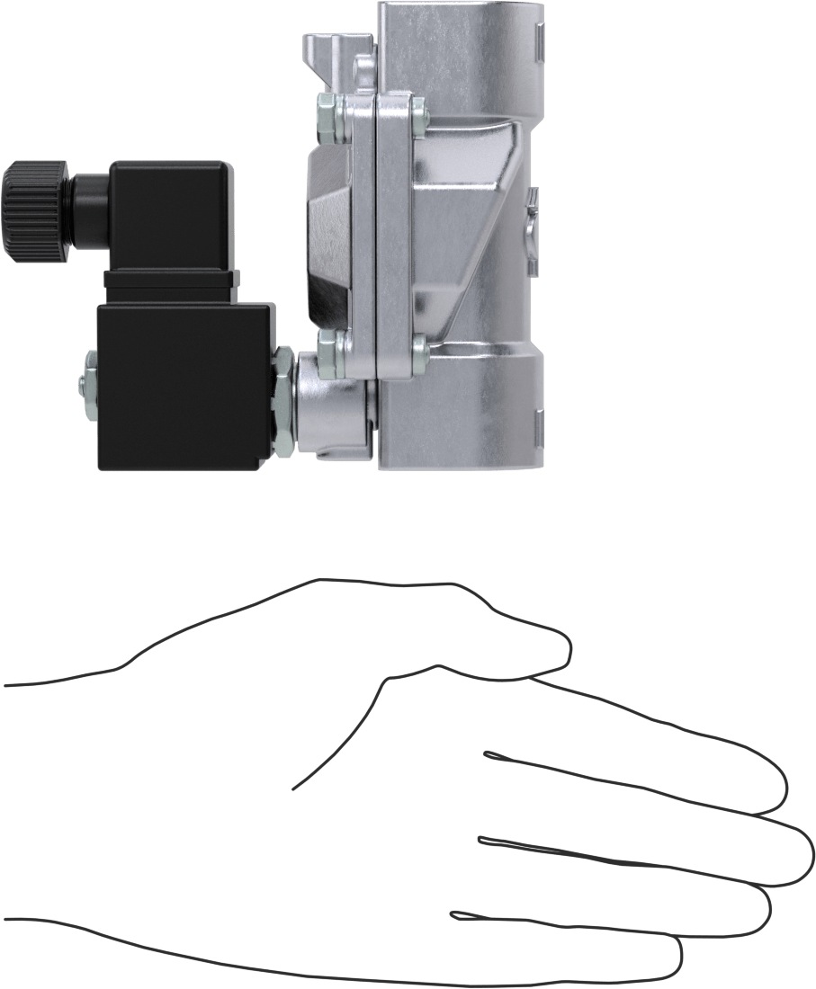 Floroelastomer Contalı Pirinç Solenoid Valf, Nikel Kaplama, Normalde Kapalı, 120V AC, 3/4 NPT Dişi