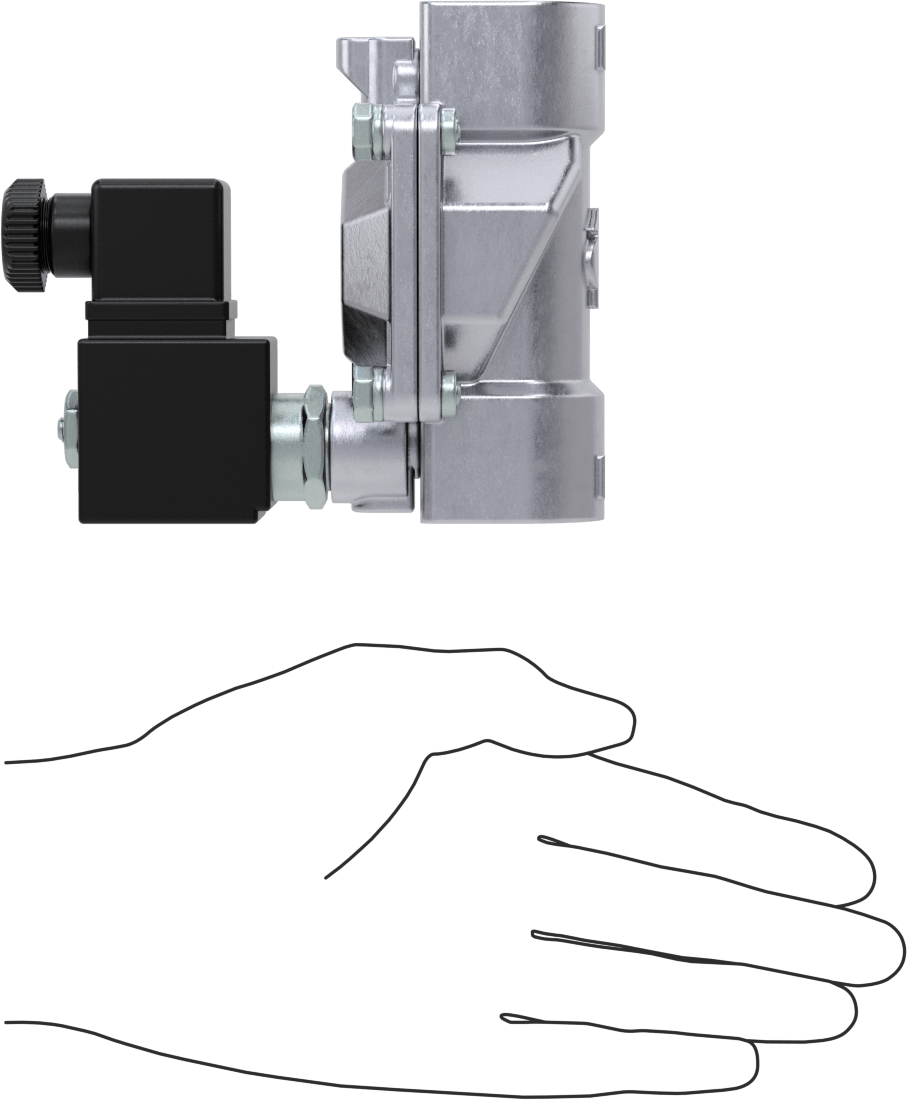 Floroelastomer Contalı Pirinç Solenoid Valf, Nikel Kaplama, Normalde Kapalı, 120V AC, 1 NPT Dişi