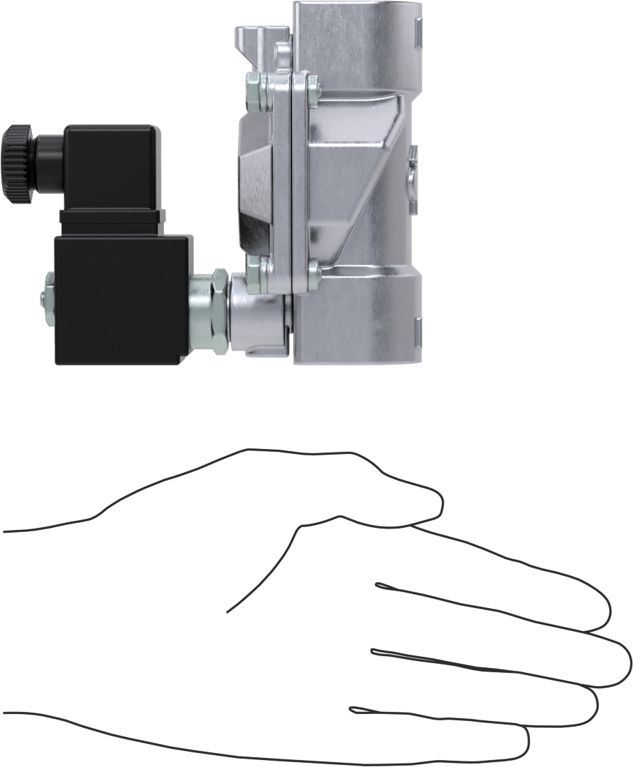 Floroelastomer Contalı Pirinç Solenoid Valf, Nikel Kaplama, Normalde Kapalı, 24V DC, 1 NPT Dişi