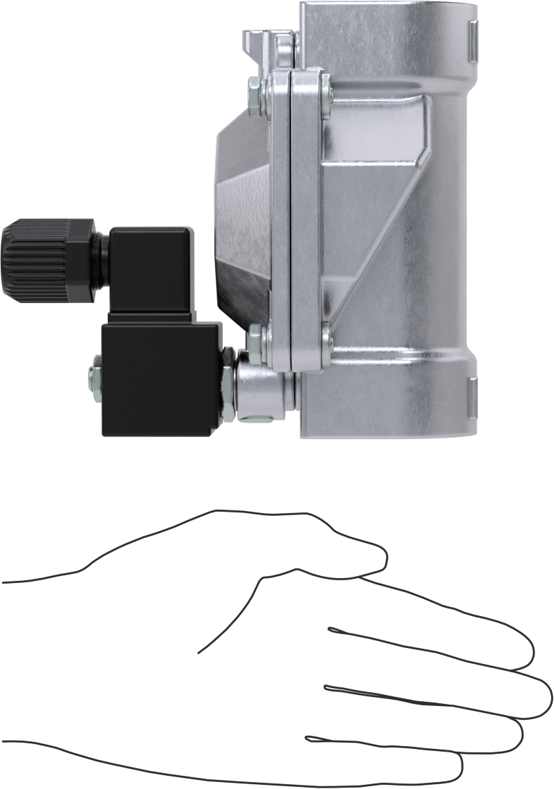 Floroelastomer Contalı Pirinç Solenoid Valf, Nikel Kaplama, Normalde Kapalı, 24V DC, 1-1/2 NPT Dişi