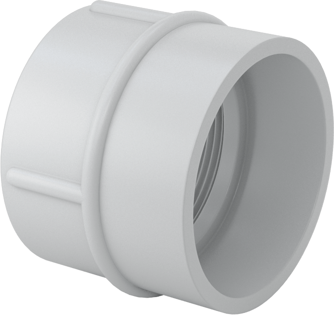 Sert PVC Kanal, 2 Anma Ölçüsü Dişi x 2 NPT Dişi Konektör