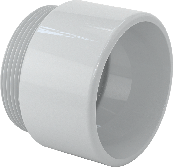 Sert PVC Kanal için 3 Anma Ölçüsü Dişi x 3 NPT Erkek Adaptör