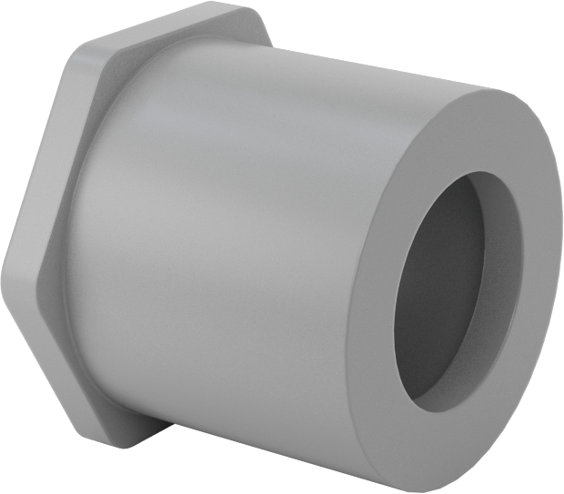 Sert PVC Kanal için 3/4 Erkek x 1/2 Dişi Anma Ölçüsü Adaptörü