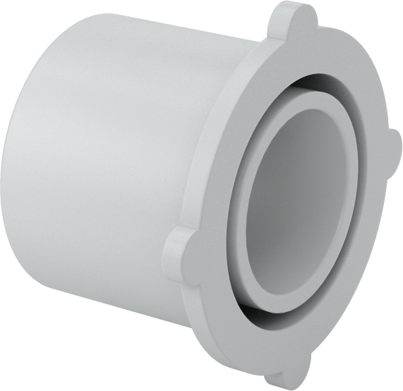 1-1/4 Erkek x 3/4 Dişi Sert PVC Kanal için Anma Ölçüsü Adaptörü