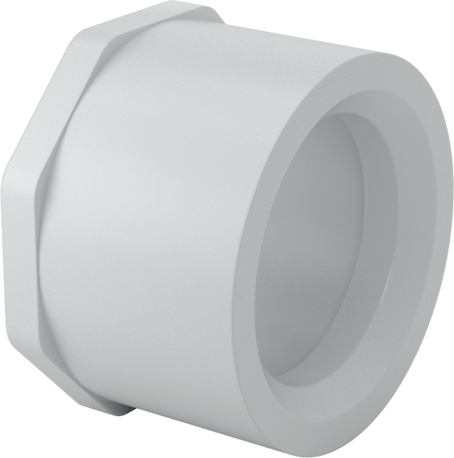 Sert PVC Kanal için 2 Erkek x 1-1/2 Dişi Anma Ölçüsü Adaptör