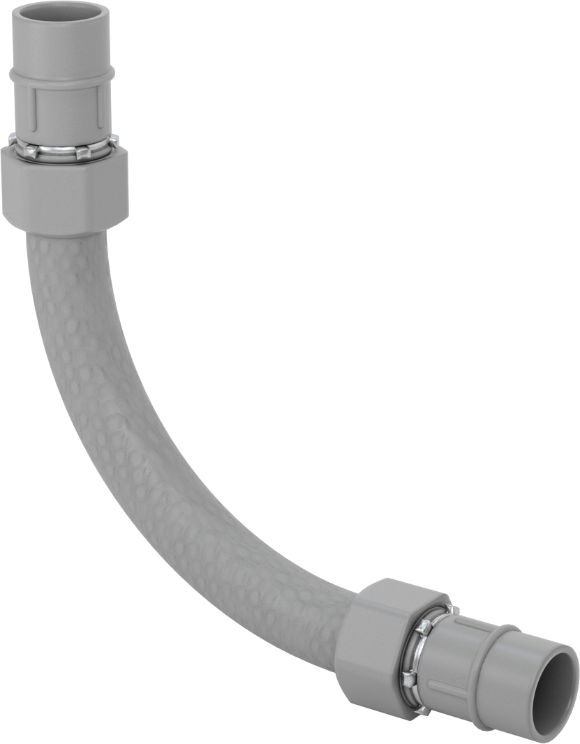 Sert PVC Kanal, 3/4 Kanal x NPT Erkek, Çok Açılı Dirsek Konektörü