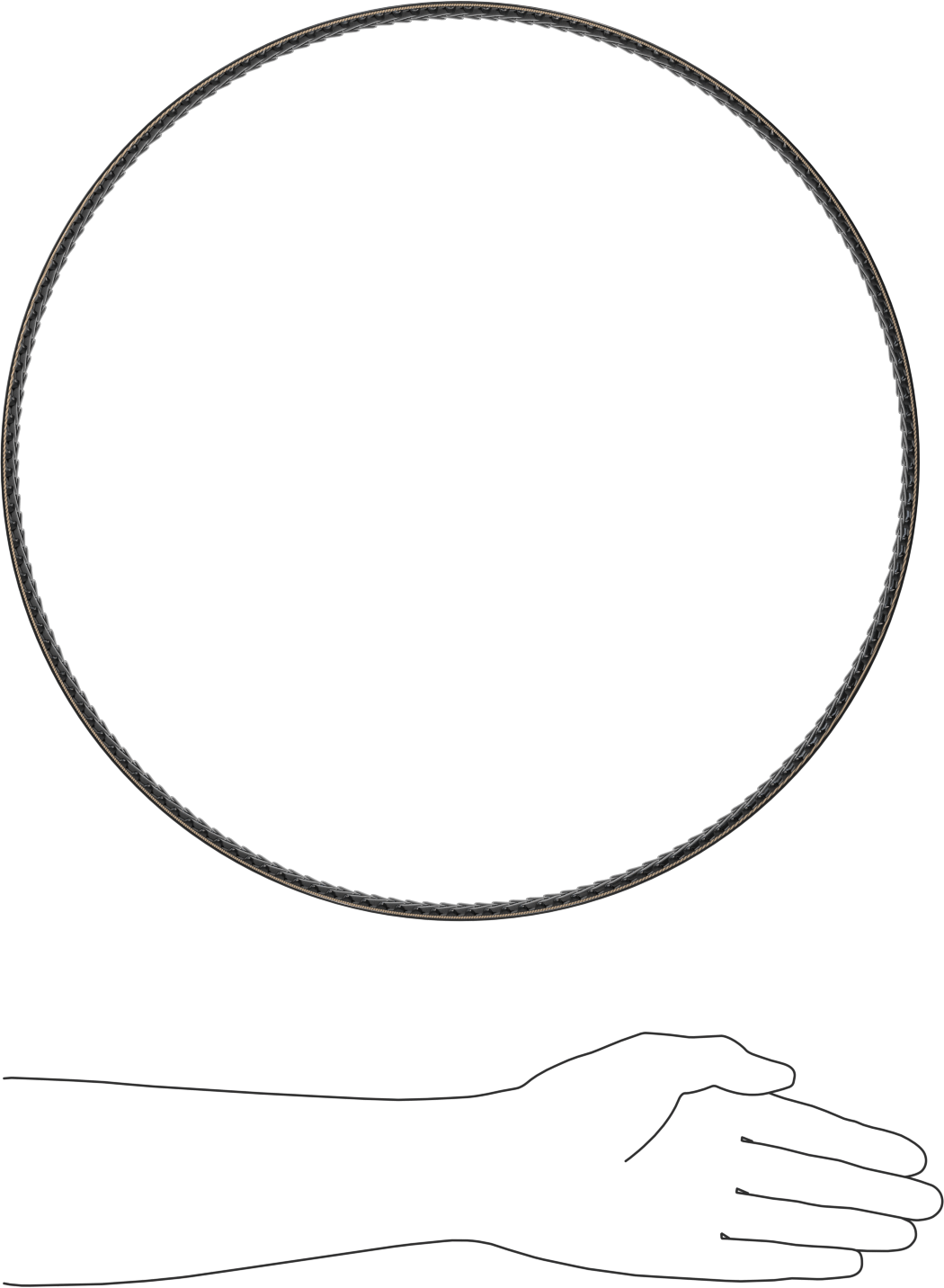 Yüksek Mukavemetli Ultra Sessiz Triger Kayışı, Lastik Izgara Dişleri, 32 mm Genişlik, W-1280