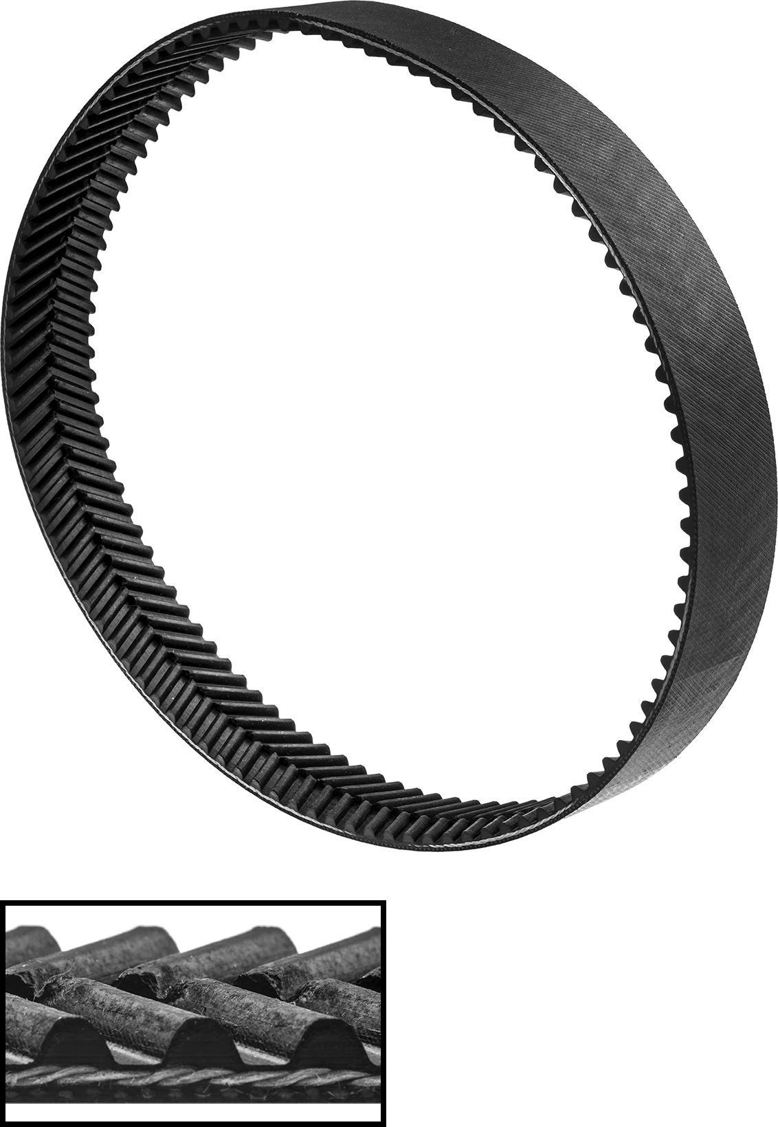 Yüksek Mukavemetli Ultra Sessiz Triger Kayışı, Lastik Izgara Dişleri, 16 mm Genişlik, y-640