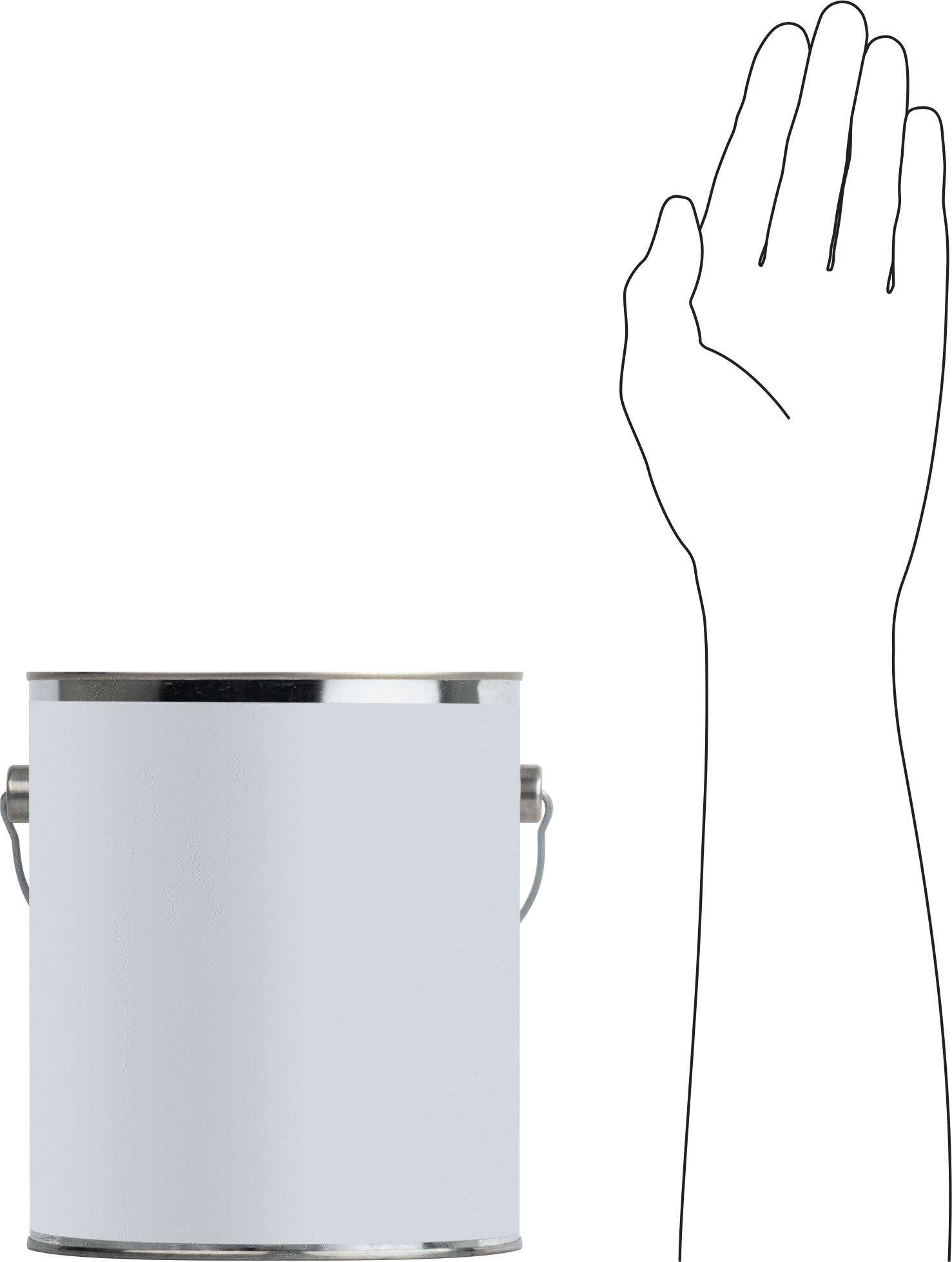 Metal için Paslanmaz Çelik/Plastik Kaplama, 1 Galonluk Teneke Kutu