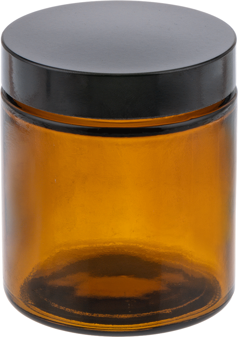 Kehribar Rengi Cam Kavanoz, Kaplamalı Kağıt Conta, 4 FL oz/120 ml Kapasite