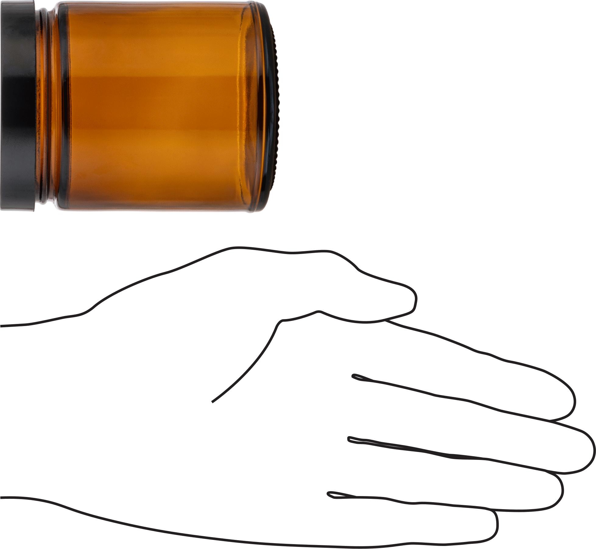 Kehribar Rengi Cam Kavanoz, Kaplamalı Kağıt Conta, 8 FL oz/235 ml Kapasite