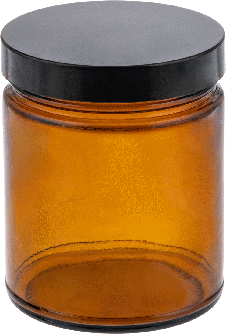Kehribar Rengi Cam Kavanoz, Kaplamalı Kağıt Conta, 8 FL oz/235 ml Kapasite