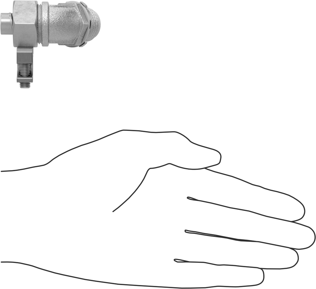 Sıvı Sızdırmaz Esnek Metal Kanal Adaptörü, Topraklama Pabuçlu, 45 Derece, 3/8 Kanal Dişi x 1/2 NPT Erkek