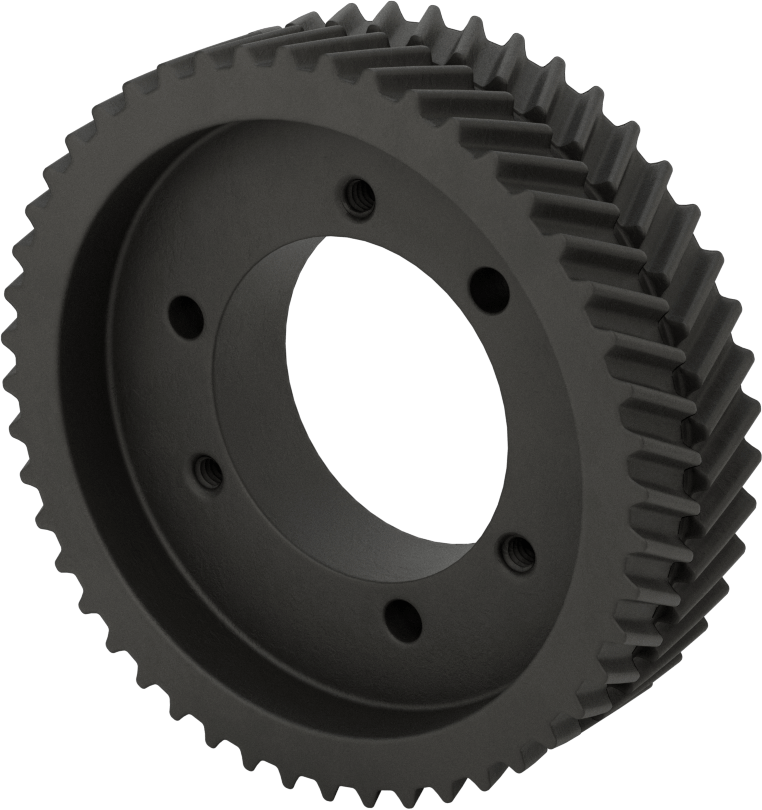 Yüksek Mukavemetli Ultra Sessiz Triger Kayışı Kasnağı, 32 mm Maksimum Kayış Genişliği için, Burç Montajı, 120.91mm OD