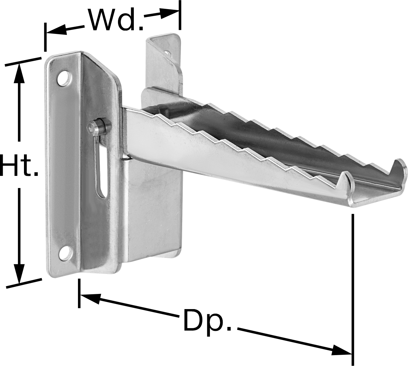 Katlanabilir Basamak, 3-3/8“ Yükseklik x 2-3/8” Genişlik x 5-5/8" Derinlik Toplam
