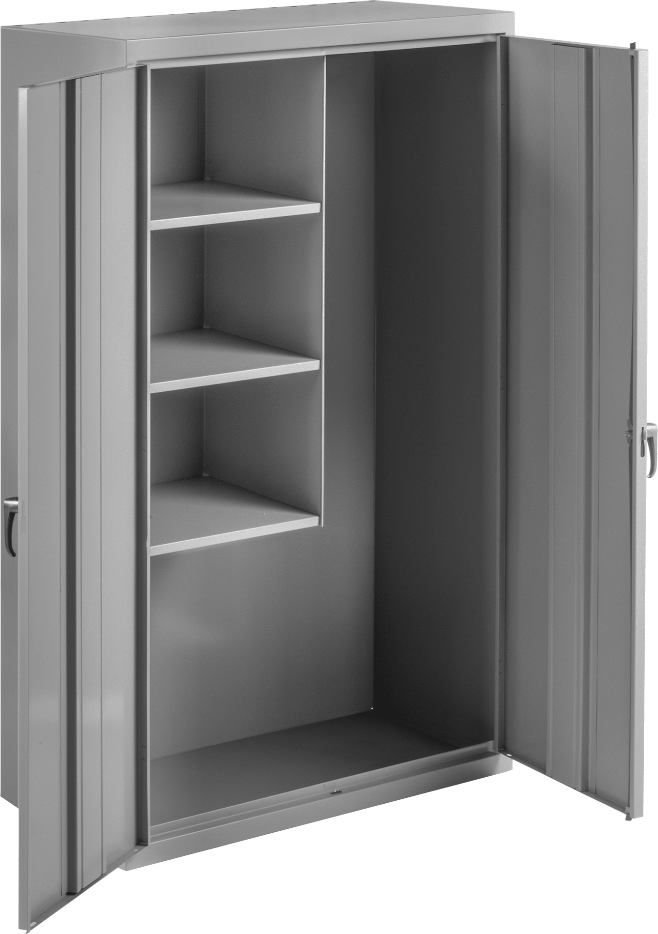 Bölmeli Raf Dolabı, 36“ Genişlik x 66” Yükseklik x 18" Derinlik