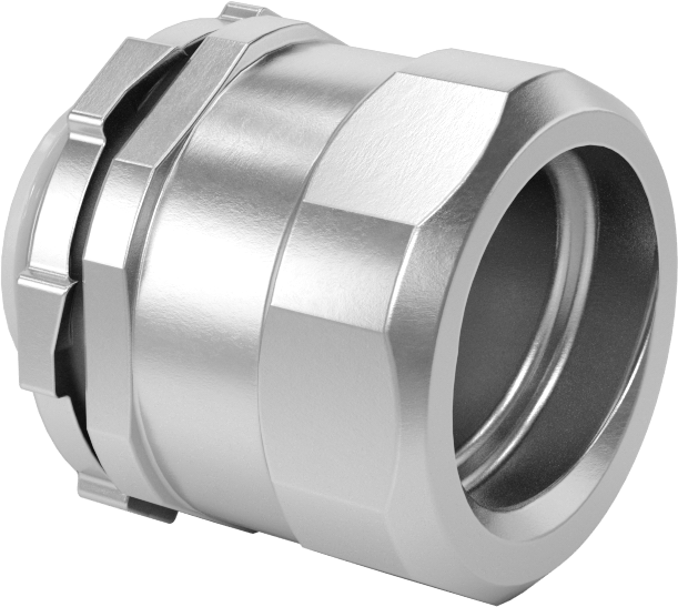 Esnek Metal Kanal için Adaptör, Alüminyum, 1/2 Kılavuz Dişi x 1/2 NPSM Erkek