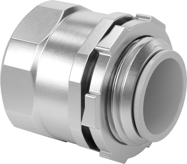Esnek Metal Kanal için Adaptör, Alüminyum, 1/2 Kılavuz Dişi x 1/2 NPSM Erkek