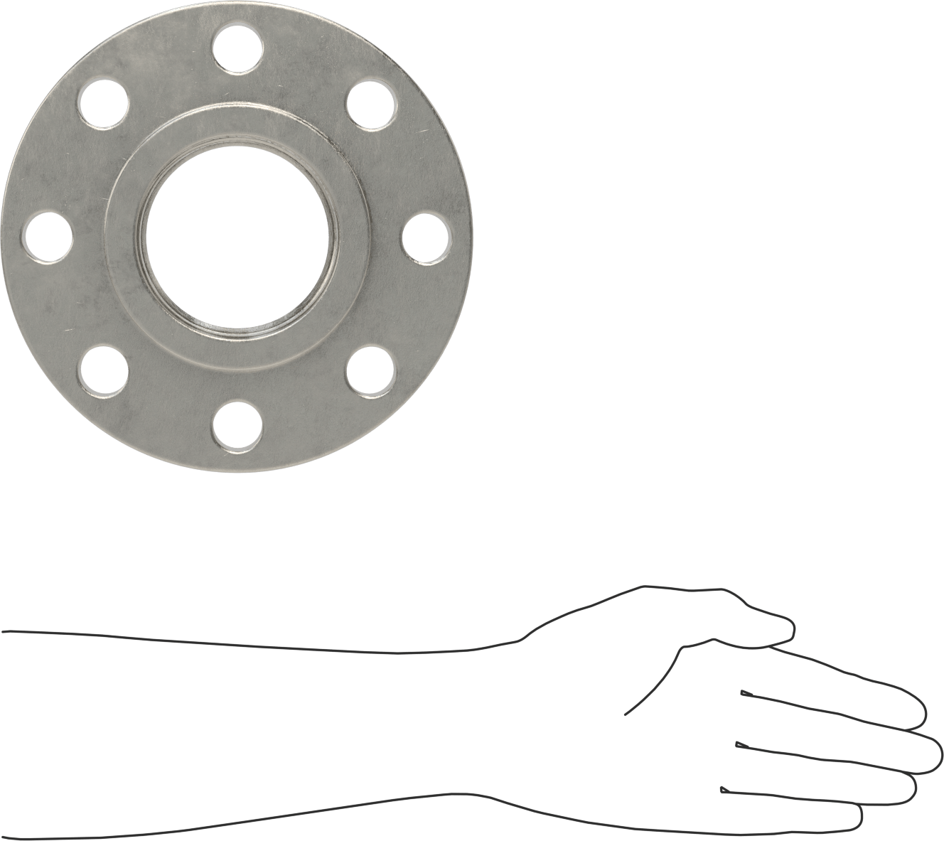 Yüksek Basınçlı Boru Flanşı 304/304L Paslanmaz Çelik, 300 Sınıfı, 3 NPT