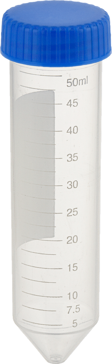 Polypropylene Centrifuge Tubes, 50 ml/1.7 FL oz Capacity, Blue Lid