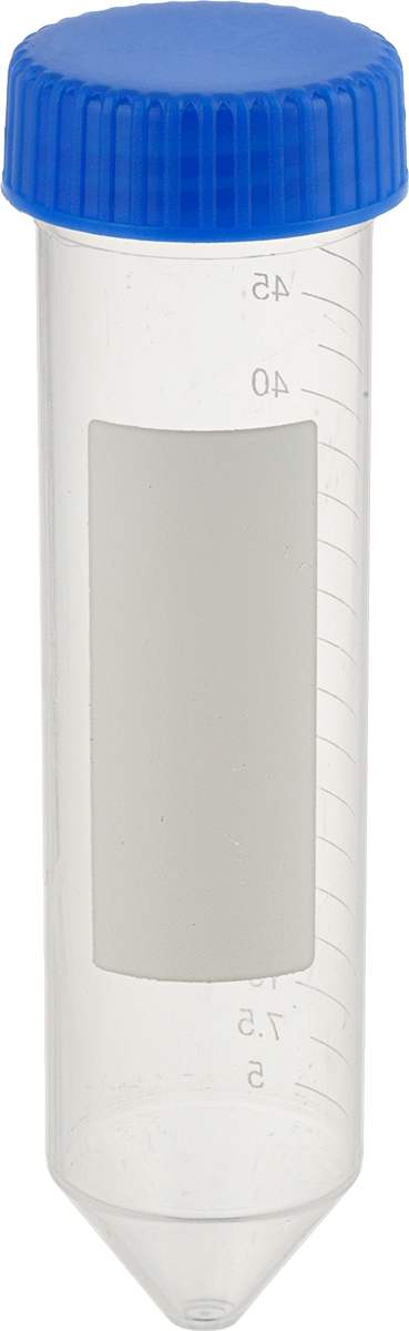 Polypropylene Centrifuge Tubes, 50 ml/1.7 FL oz Capacity, Blue Lid