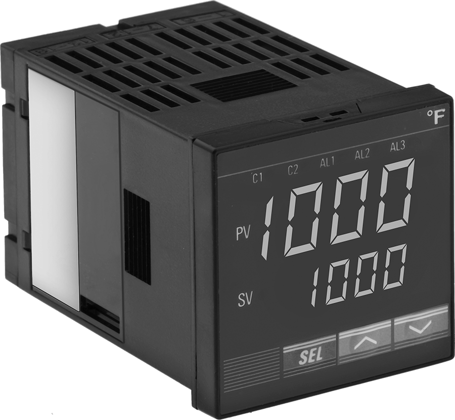 Yıkanabilir Otomatik Ayarlı Sıcaklık Kontrol Cihazı, 4-20 mA analog ısıtma çıkışı ile, 1/16 DIN